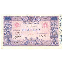 1 000 Francs Bleu et Rose
