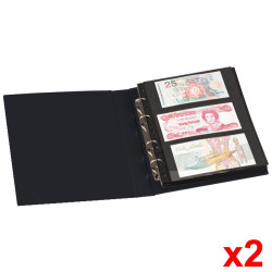 Lot de 2 classeurs à billets