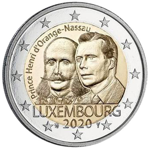 2 Euro Luxembourg 2020 - 200 ans de la naissance du Prince Henri d’Orange-Nassau