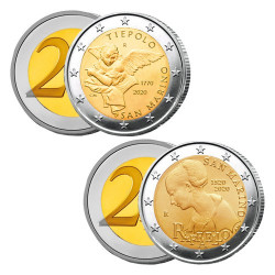 Lot de 2 x 2 Euro...