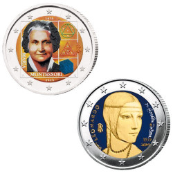 Lot des 2 x 2 Euro Italie...