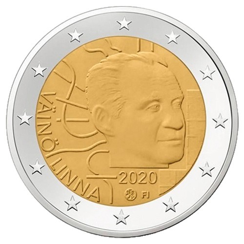2 Euro Finlande 2020 - Väinö Linna
