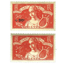 2 timbres 50 c.