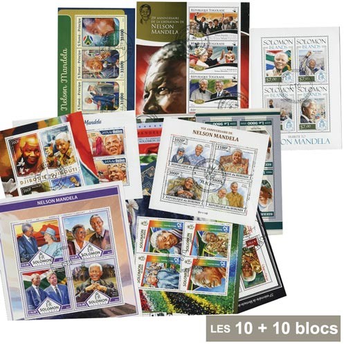 10 Blocs Mandela* + 10 Blocs OFFERTS