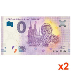 Lot de 2 billets Souvenir 0...