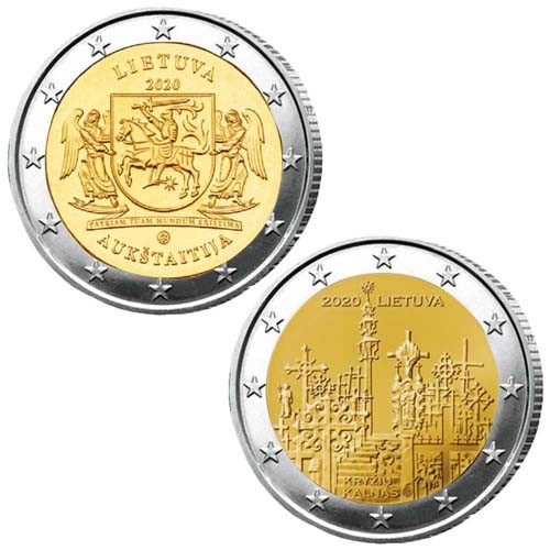 Lot des 2 x 2 Euro Lituanie 2020