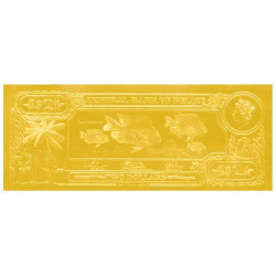 Billet 2 Dollars Or Belize...