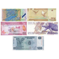 Lot de 5 billets “chance”