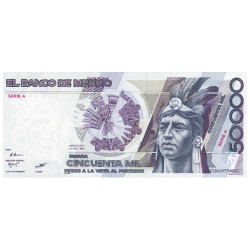 Billet 50 000 Pesos Mexique