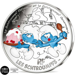 50 Euro Argent France 2020 - Le Schtroumpf Gourmand (2)