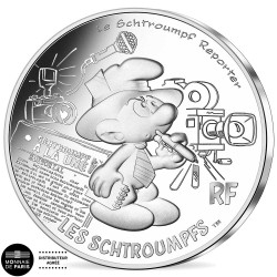 10 Euro Argent France 2020 - Schtroumpf Reporter