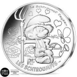 10 Euro Argent France 2020 - Schtroumpf Paysan