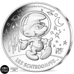 10 Euro Argent France 2020 - Schtroumpf Cosmonaute