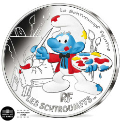 10 Euro colorisée Argent...