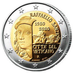 2 Euro Vatican BE 2020 - 500 ans de la mort de Raphaël