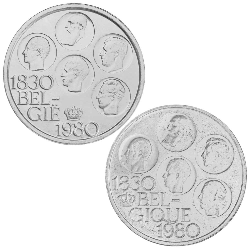 Les 2 x 500 Francs Belgique - 150 ans d’indépendance de la Belgique