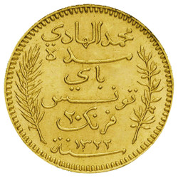 20 Francs Or Tunisie -...