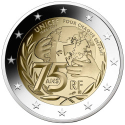 2 Euro France BE 2021 - UNICEF