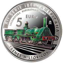 5 Euro Argent Espagne BE 2020 - Train historique