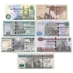 7 billets Égypte 2014-2018