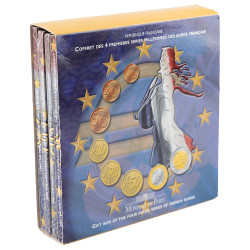 Coffret 4 Séries Euro France BU 1999 à 2002