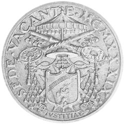 5 Lires Argent Vatican 1939