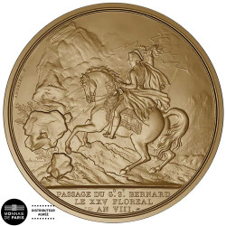 Médaille Presse-Papier Napoléon - Col du Grand-Saint-Bernard