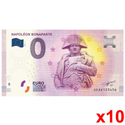 Lot 10 Billets Souvenir 0...