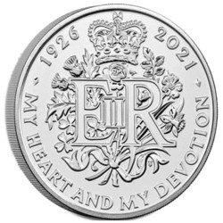 5 Livres Royaume-Uni 2021 - 95 ans de la Reine Elizabeth