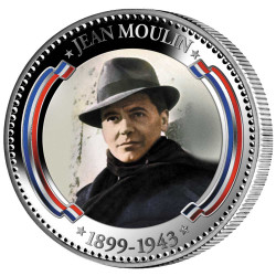 Pièce colorisée - Jean Moulin