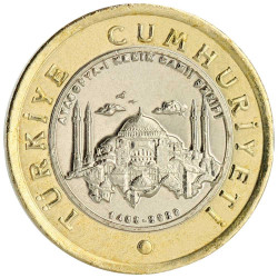 1 Lira Turquie 2020 - Église Sainte-Sophie