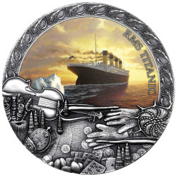 5 Dollars Argent Niue 2020 colorisée - Titanic