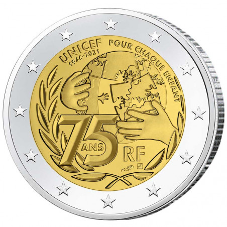 La 2 Euro France 2021 Unicef offerte*