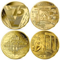 Lot 4 x 50 Euro Or France...