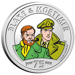 5 Euro Belgique BU 2021 - Blake et Mortimer colorisée