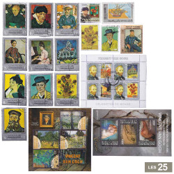 25 Timbres Van Gogh