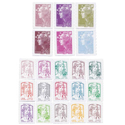 Lot de 21 Timbres Marianne