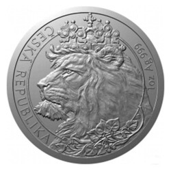 2 Dollars Argent Niue BU 2021 - Le lion Tchèque