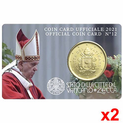 2 Minisets 50 cent Vatican 2021