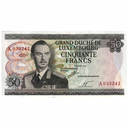 50 Francs Luxembourg 1972