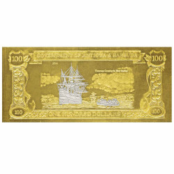 100 Dollars Antigua et Barbuda 1988 - Capitaine Thomas Cocklyn