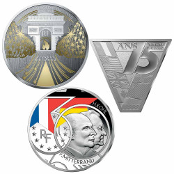 Lot 3 x 10 Euro Argent France BE 2020