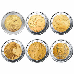 Lot 6 x 2 Euro Saint-Marin...