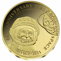 5 Dollars Or BE 2021 - 60 ans du premier homme dans l’espace