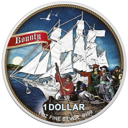 1 Dollar Argent Cook BU 2021 colorisée - Mutinerie