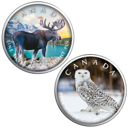 Lot 2 x 5 Dollars Argent Canada BU 2021