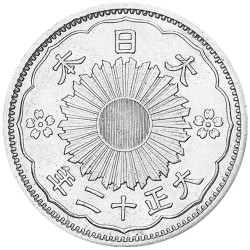 50 Sen Argent Japon - Fleur de cerisier