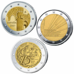 Lot 3 x 2 Euro BE 2021