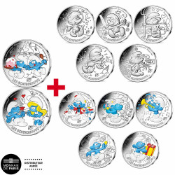Lot 10 x 10 Euro Argent...