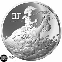 10 Euro Argent France BE 2021 - Lucky Luke
